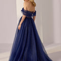 Sweetheart Neck Sheer Corset Glitter Tulle Party Dress Morilee