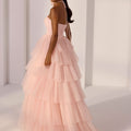 Tiered Tulle A-Line Party Dress with Cutout Bodice Morilee