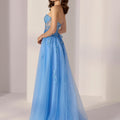 Crystal Beaded Floral Glitter Tulle Party Dress Morilee