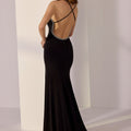 Beaded Trim Matte Jersey Sheath Party Dress Morilee