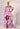 Hi Low Crepe Taffeta Party Dress with Detachable Puff Sleeves