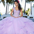 Flounced Sparkle Tulle Quinceañera Dress Morilee