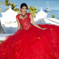 Flounced Sparkle Tulle Quinceañera Dress Morilee