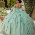 Chantilly Lace Quinceañera Dress with Floral Appliqués Morilee
