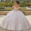 Sparkle Tulle and Floral Embroidered Quinceañera Dress Morilee