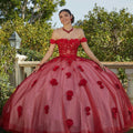 Sparkle Tulle and Floral Embroidered Quinceañera Dress Morilee