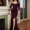 Fit and Flare Ruffled Jersey Evening Gown Morilee