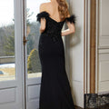 Beaded Lace Evening Gown with Feather Sleeves Morilee