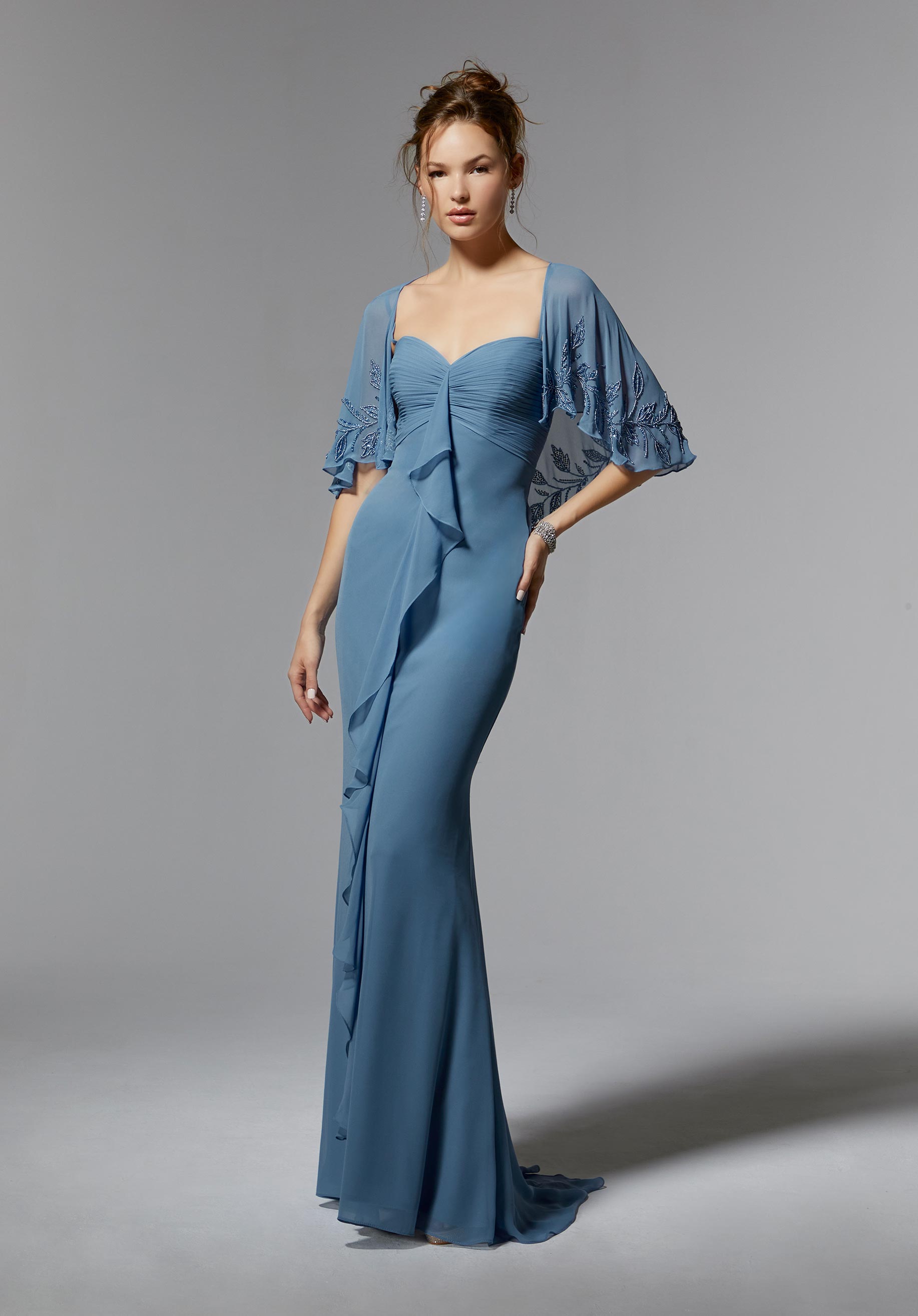 chiffon mother of the bride dress