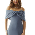 Slim A-line Evening Gown with Twist Knot Neckline Morilee