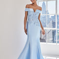 Sequin and Beaded Larissa Satin Evening Gown Morilee
