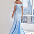 Sequin and Beaded Larissa Satin Evening Gown Morilee