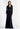 Long Sleeve Stretch Mesh Fit and Flare Evening Gown with Waist Applique Morilee