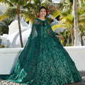 Beaded Three-Dimensional Floral Appliques Cape Madeline Gardner