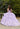 Three-Dimensional Floral Quinceañera Dress with Flounced Overskirt