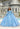 Patterned Glitter Tulle Quinceañera dress with Bishop Sleeves