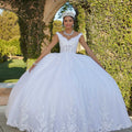 Floral Lace Quinceañera Dress with Crystal Beading Morilee