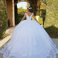 Floral Lace Quinceañera Dress with Crystal Beading Morilee