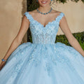 Floral Lace Quinceañera Dress with Crystal Beading Morilee