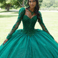 Floral Embroidered Corset Bodice Quinceañera Dress Morilee