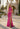 Shiny Jersey and All Over Rhinestone Prom Dress with Floral Embroidery