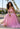 Tulle and Glitter Tulle Ball Gown Prom Dress with Beaded Floral Appliqués