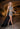 Three-Piece Checkered Print Sequin Prom Dress