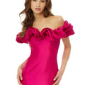 Stretch Taffeta Fit to Flare Gown Morilee