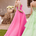 Tulle A-Line Keyhole Cut Out Bodice Morilee