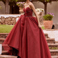 Crystal Beaded Sparkle Tulle Strapless Ball Gown Morilee