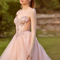 Sequin and Crystal Beaded Sparkle Tulle Ball Gown Morilee