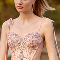Sequin and Crystal Beaded Sparkle Tulle Ball Gown Morilee
