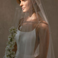Cathedral Length Tulle Veil with Scattered Satin Bows Morilee